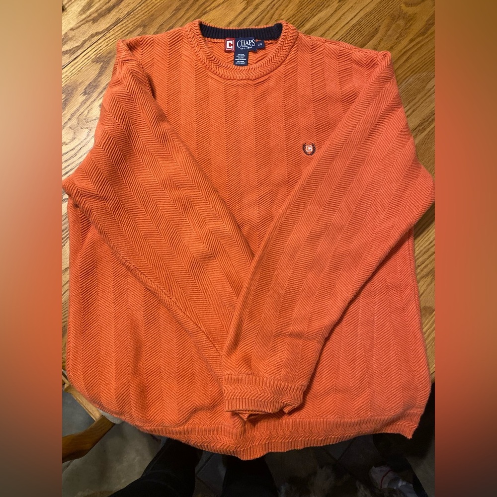 Large Champs orange sweater